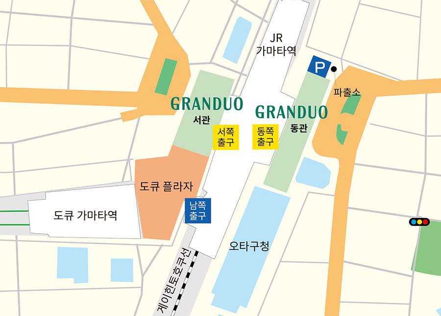 GRANDUO Tachikawa Area Map