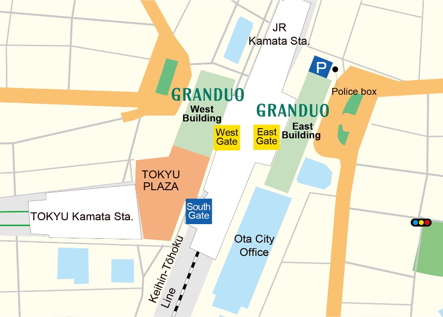 GRANDUO Kamata Area Map