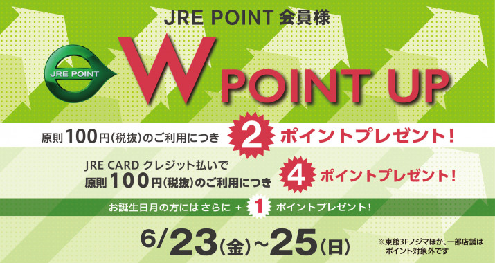 6月のWpointUP開催予告