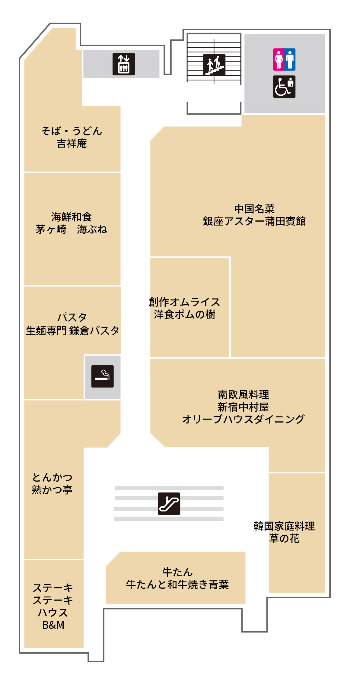西館 7f フロアガイド グランデュオ蒲田