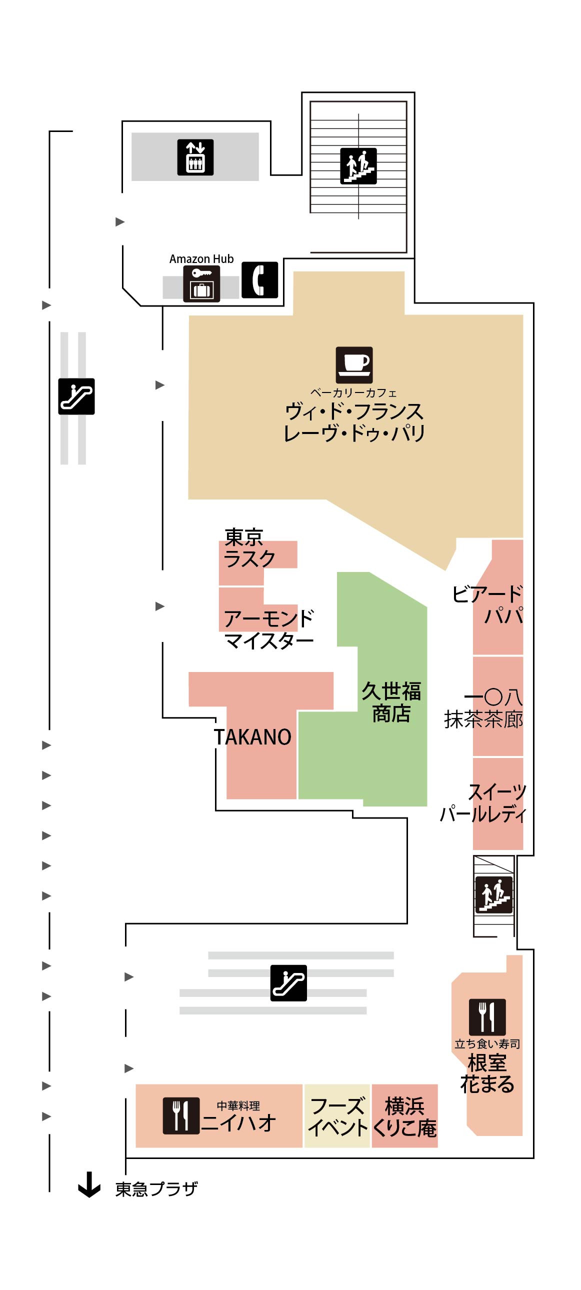 フロアマップ 西館 1F