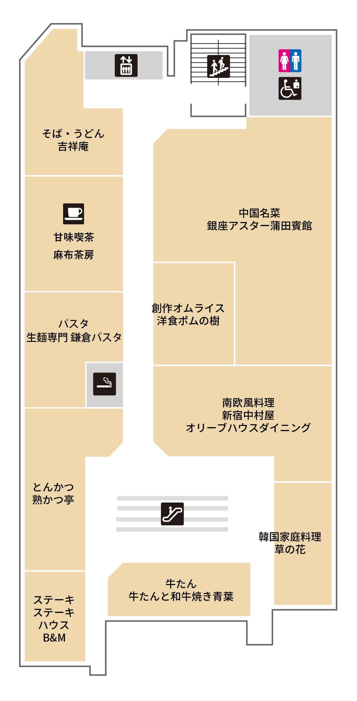 フロアマップ 西館 7F