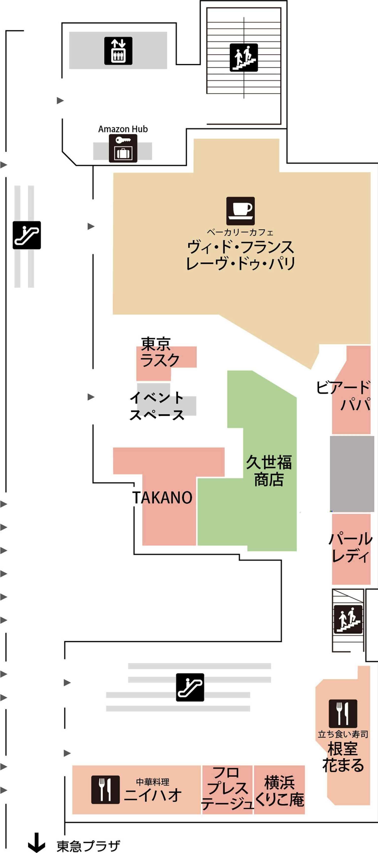 フロアマップ 西館 1F