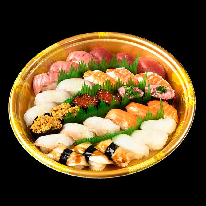 パーティー寿司賑い