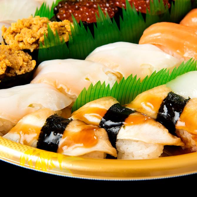 パーティー寿司賑い
