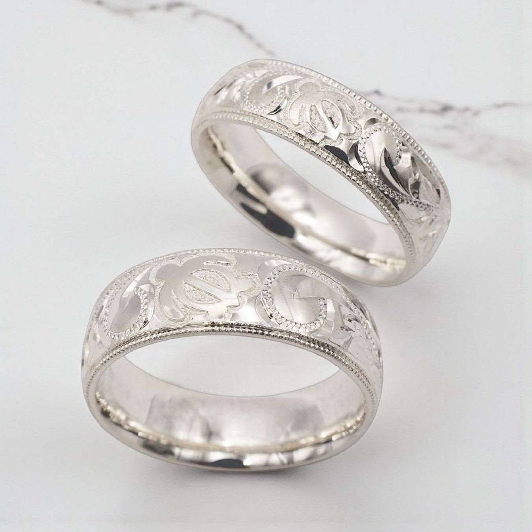 手彫りの輝き 〜ハワイアンジュエリーSVリング〜