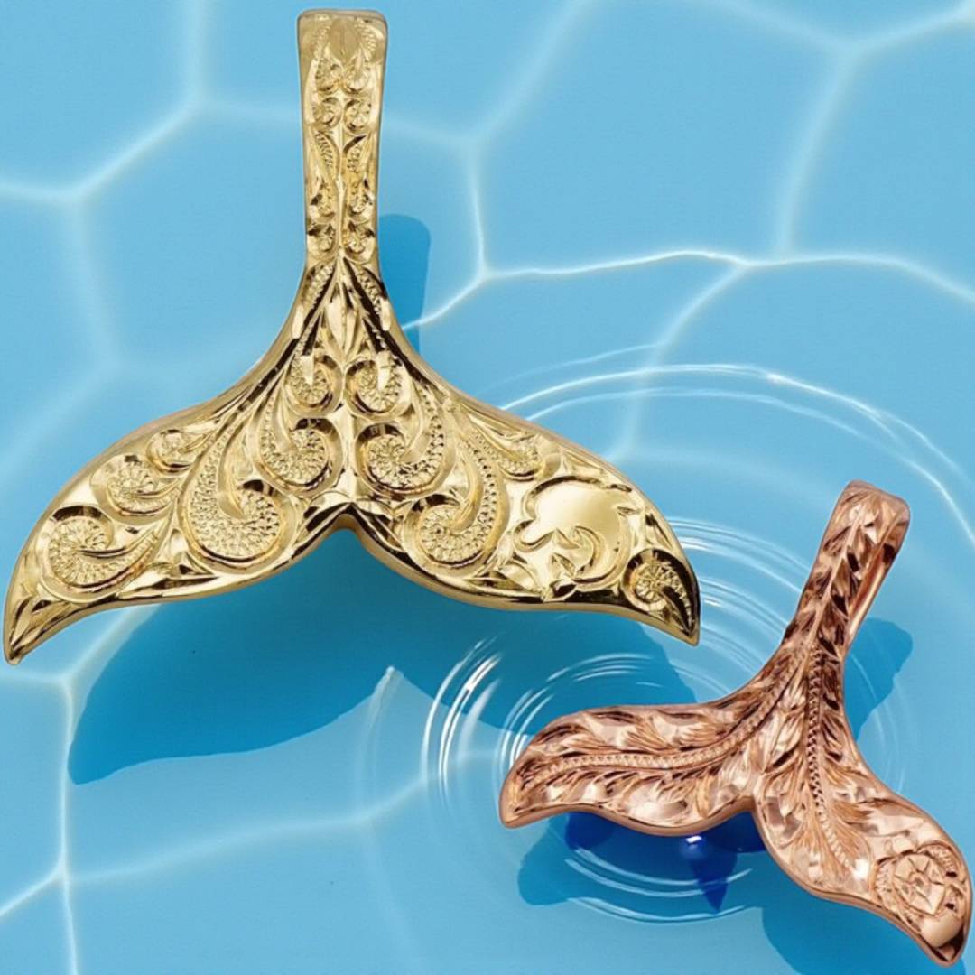 流れる光と幸運を纏うホエールテール