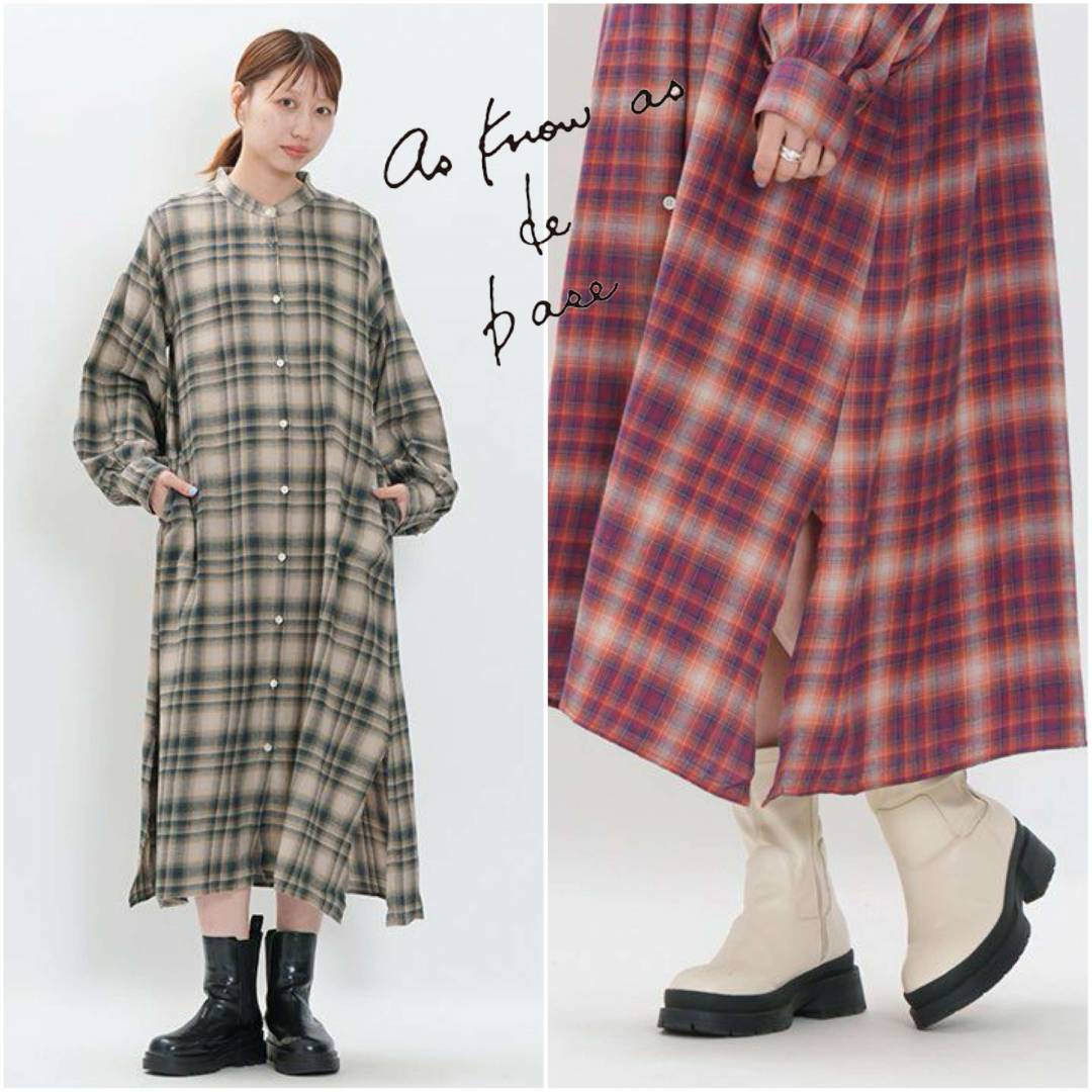 チェックワンピース♪