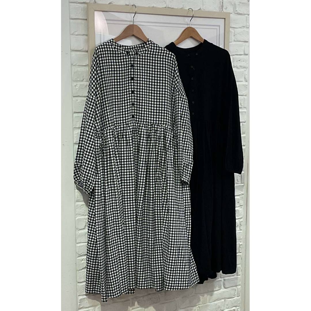 ネル素材ワンピースのご紹介