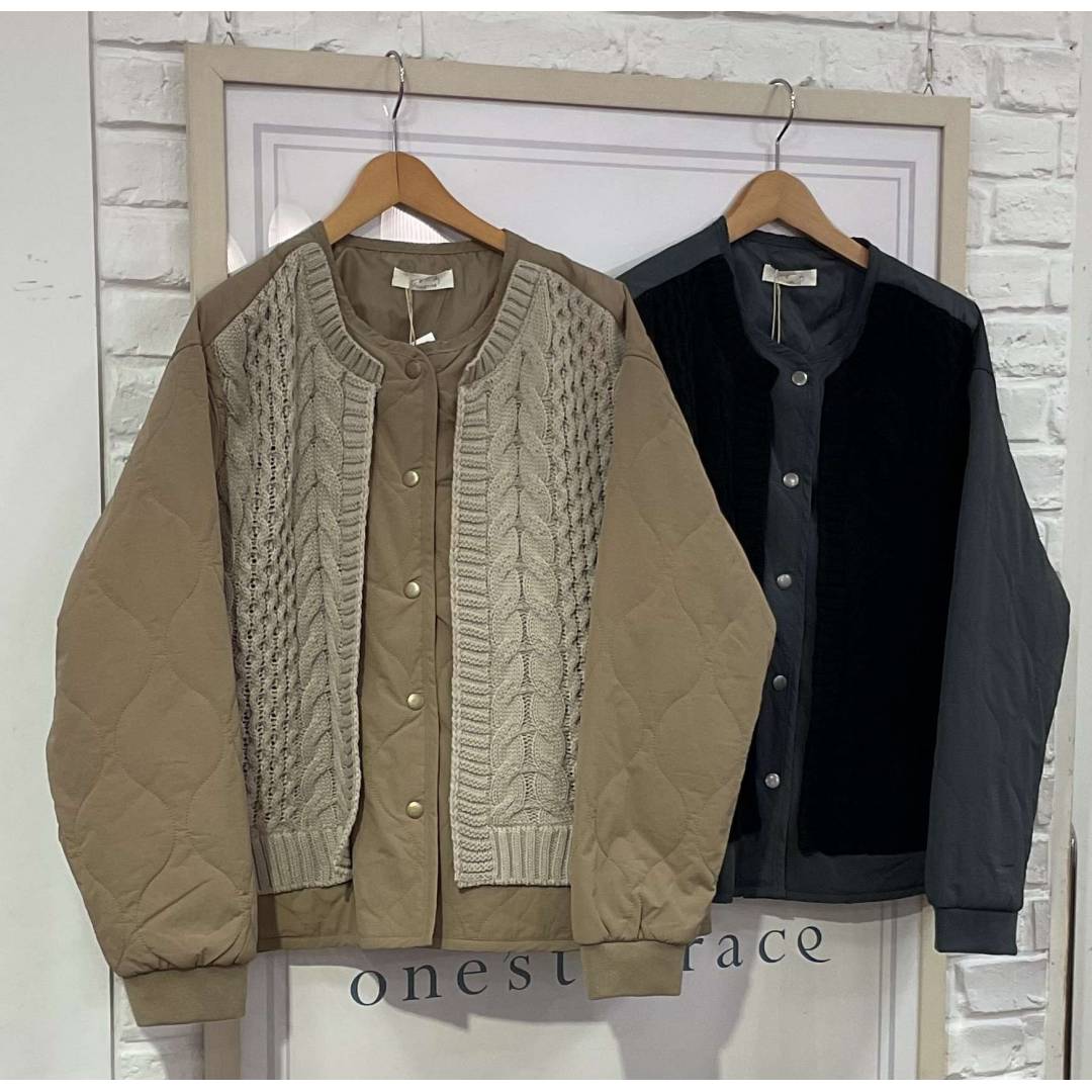 キルティングニットコンビジャケットのご紹介