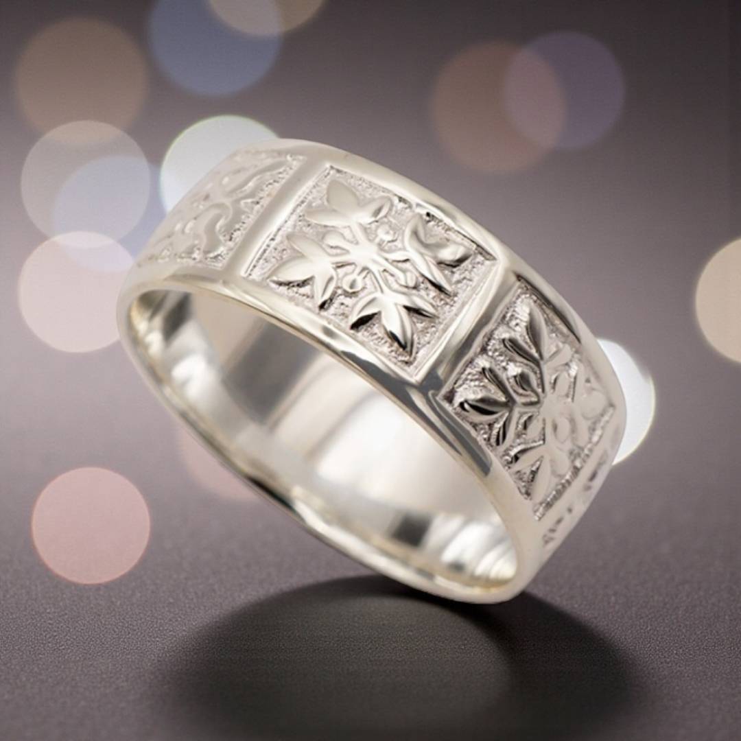 立体キルトが輝く、新作シルバーリング