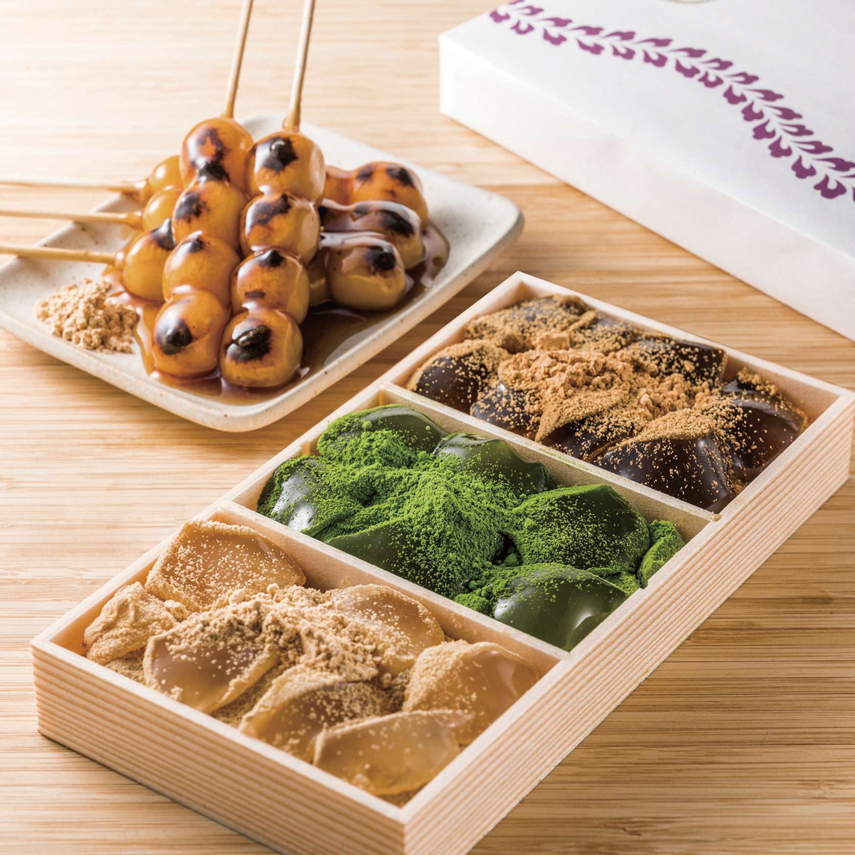 わらび餅3色詰合せ・みたらしだんご