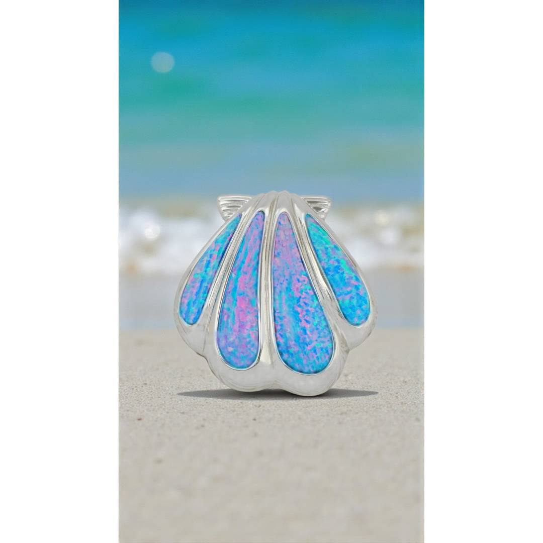 願いを閉じ込めた お守りシェルペンダント