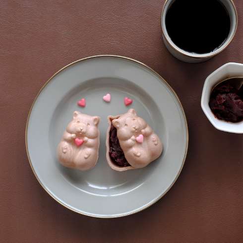 手作りハムスター最中(チョコ)