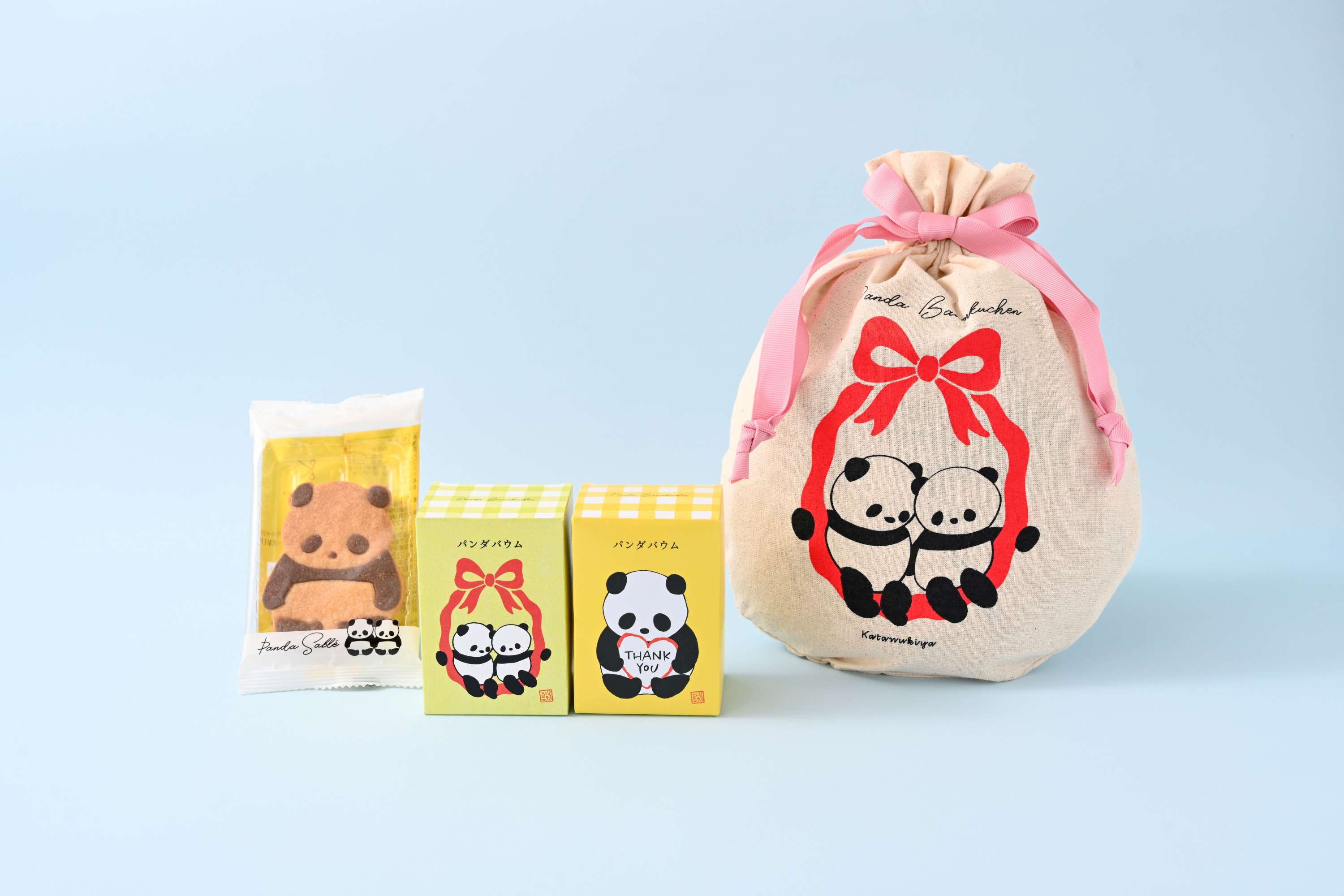 リボンパンダ巾着セット
