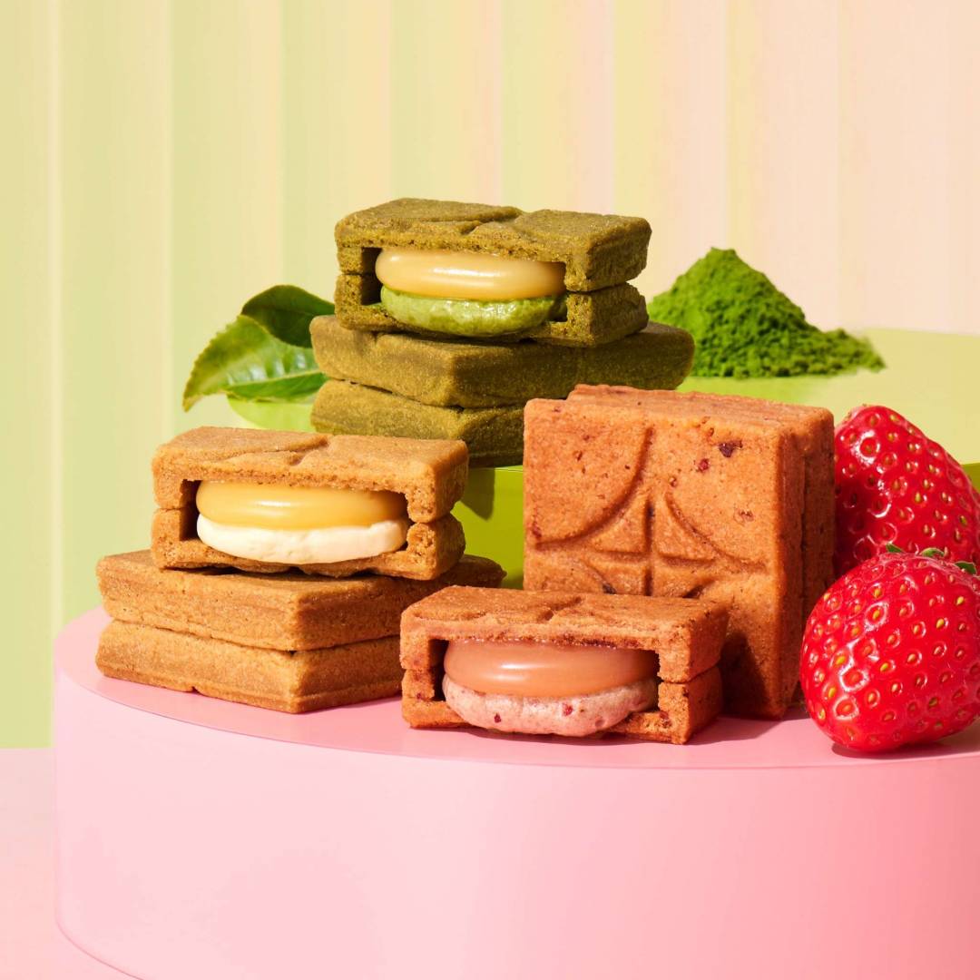 バターサンド食べ比べセット＜宇治抹茶・沢いちご＞6個入