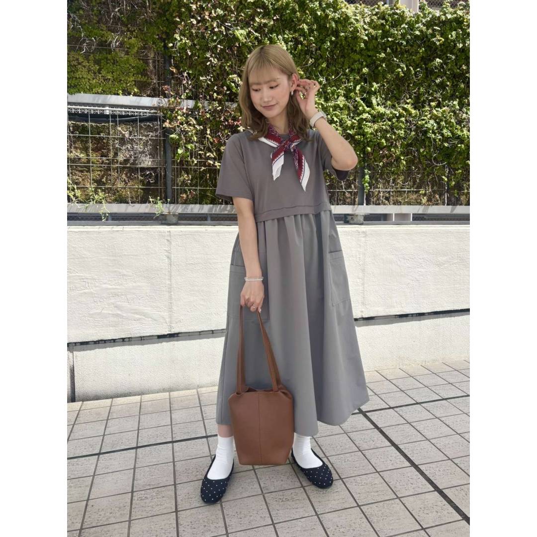 冷感素材ワンピース