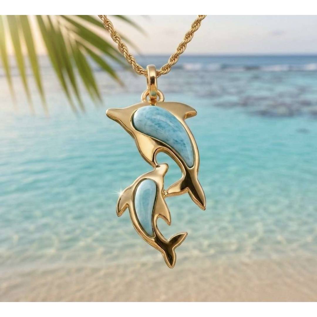 ひと目で心を奪う、海色ラリマーペンダント