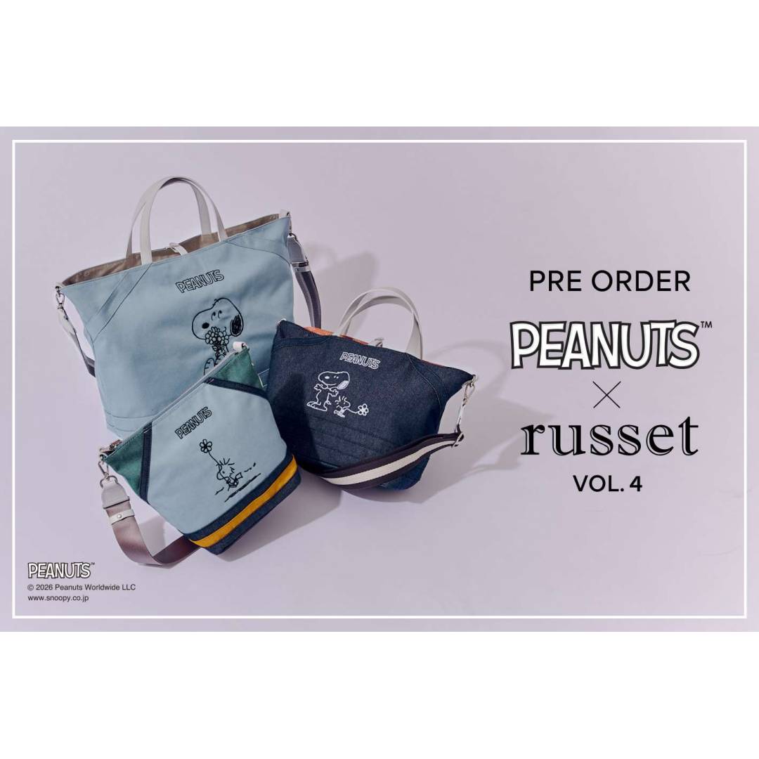 【russet】コラボトート予約開始！！【PEANUTS】