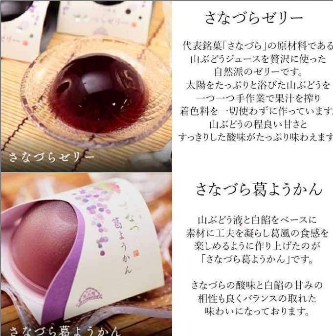 さなづらゼリー・さなづら葛羊羹