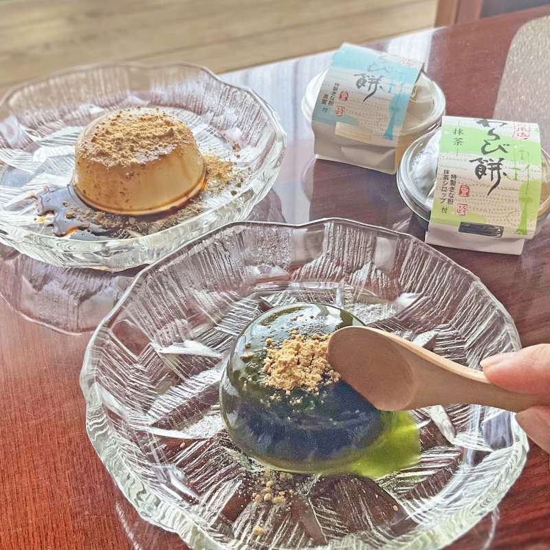 京風流　わらび餅(黒蜜・抹茶蜜)