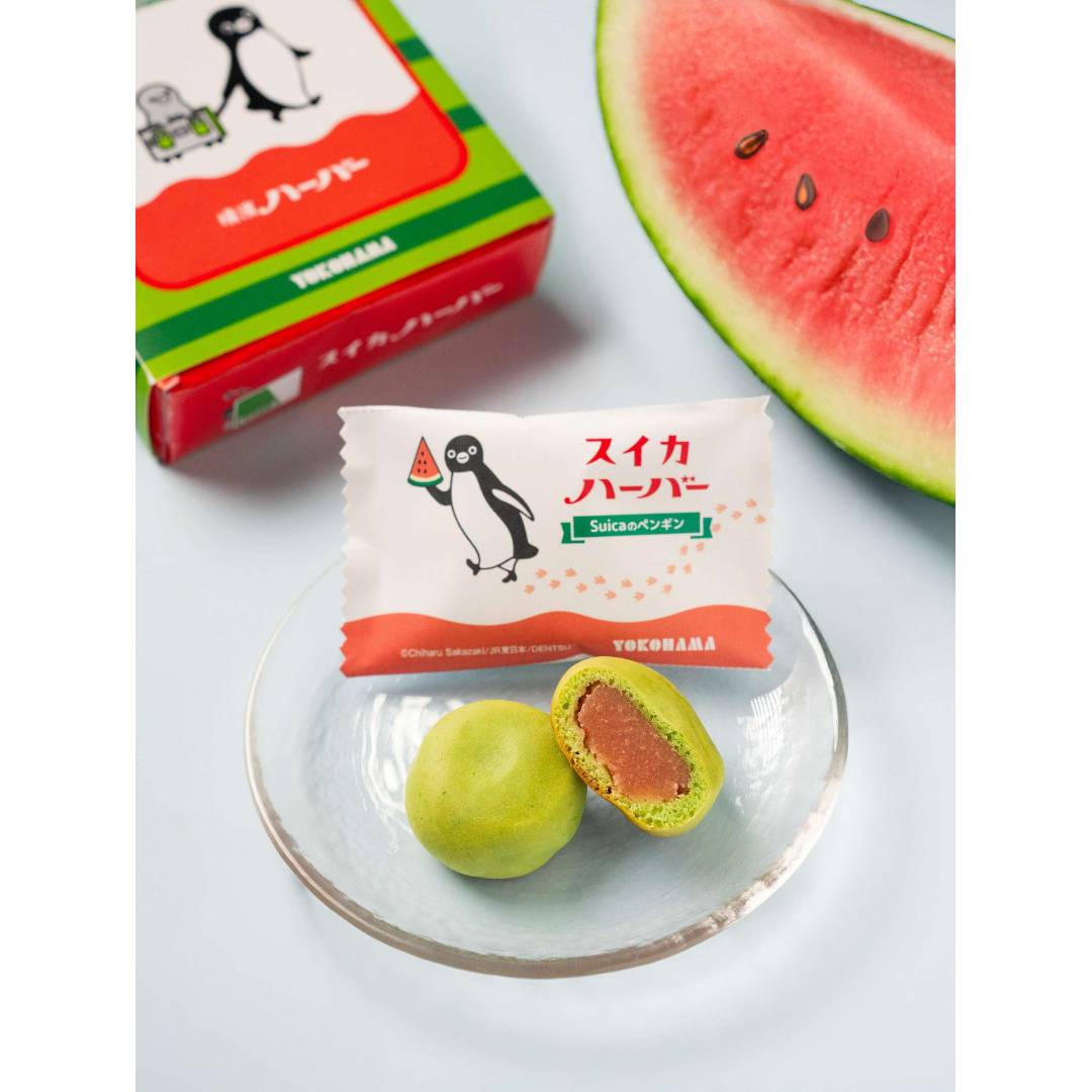 【銘菓】ありあけ「ありあけハーバー スイカ味 」数量限定入荷 Suica🐧のイラスト入