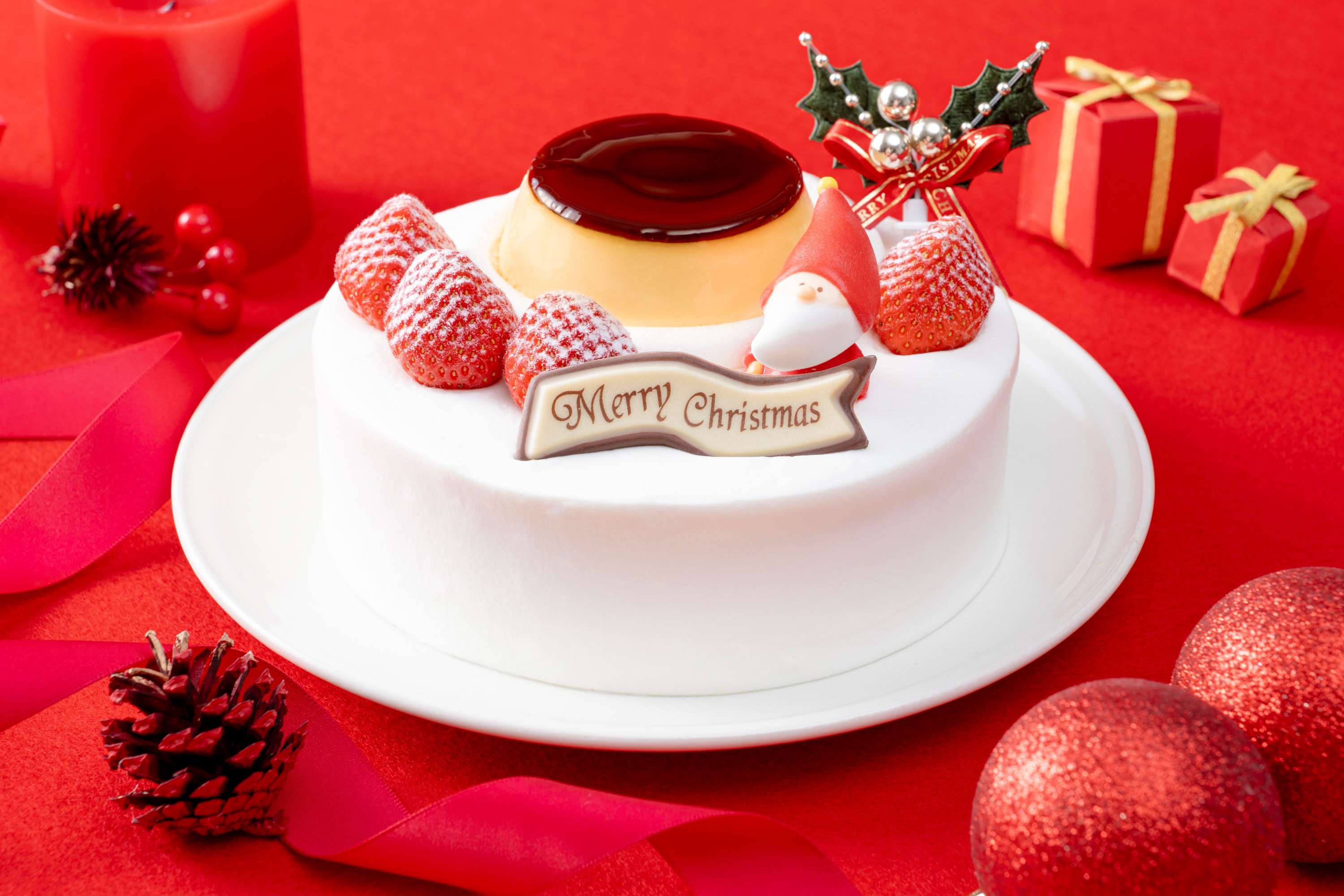 クリスマスプリンケーキ