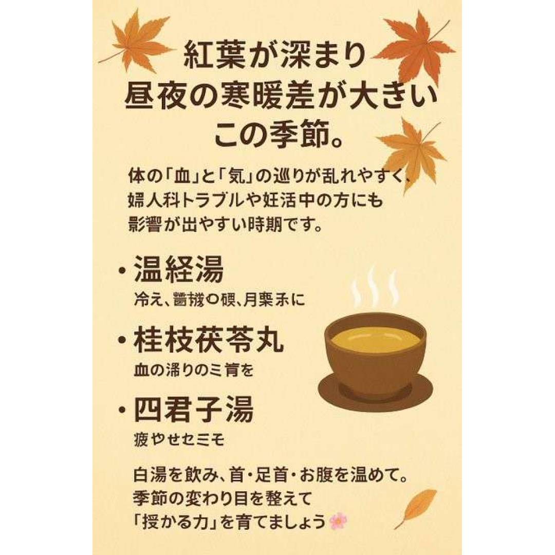 🌰秋におススメの漢方🌰