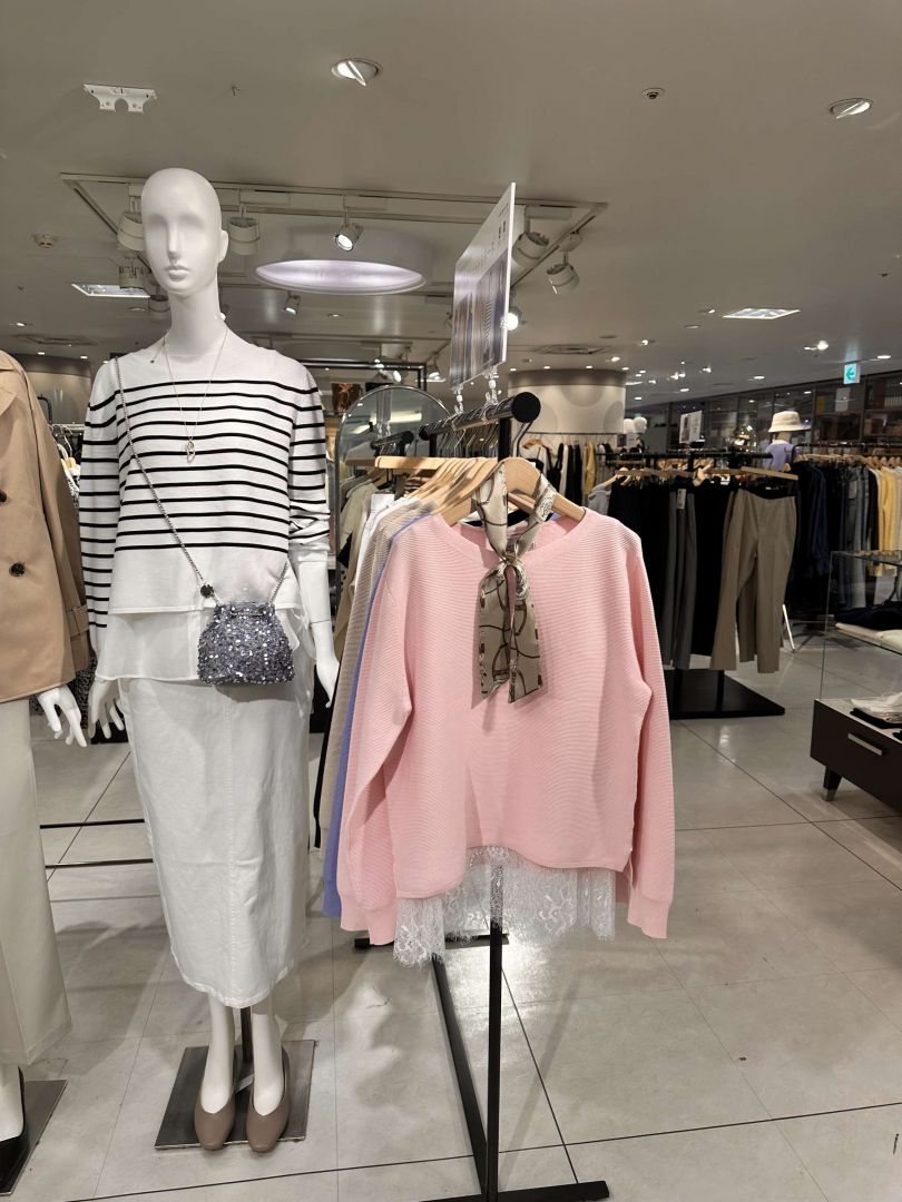 オペークドットクリップ新作ガーターニット入荷しました😃