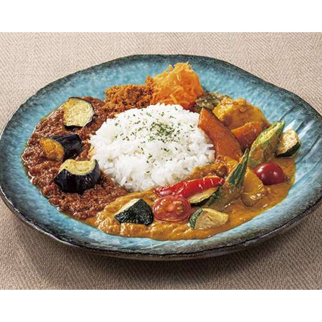 夏野菜たっぷり!魅惑の二重奏♪人気のハーフカリー◇◆◇